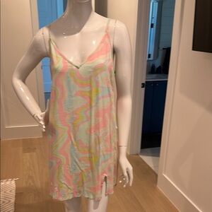 Colorful Swirl Slip Dress